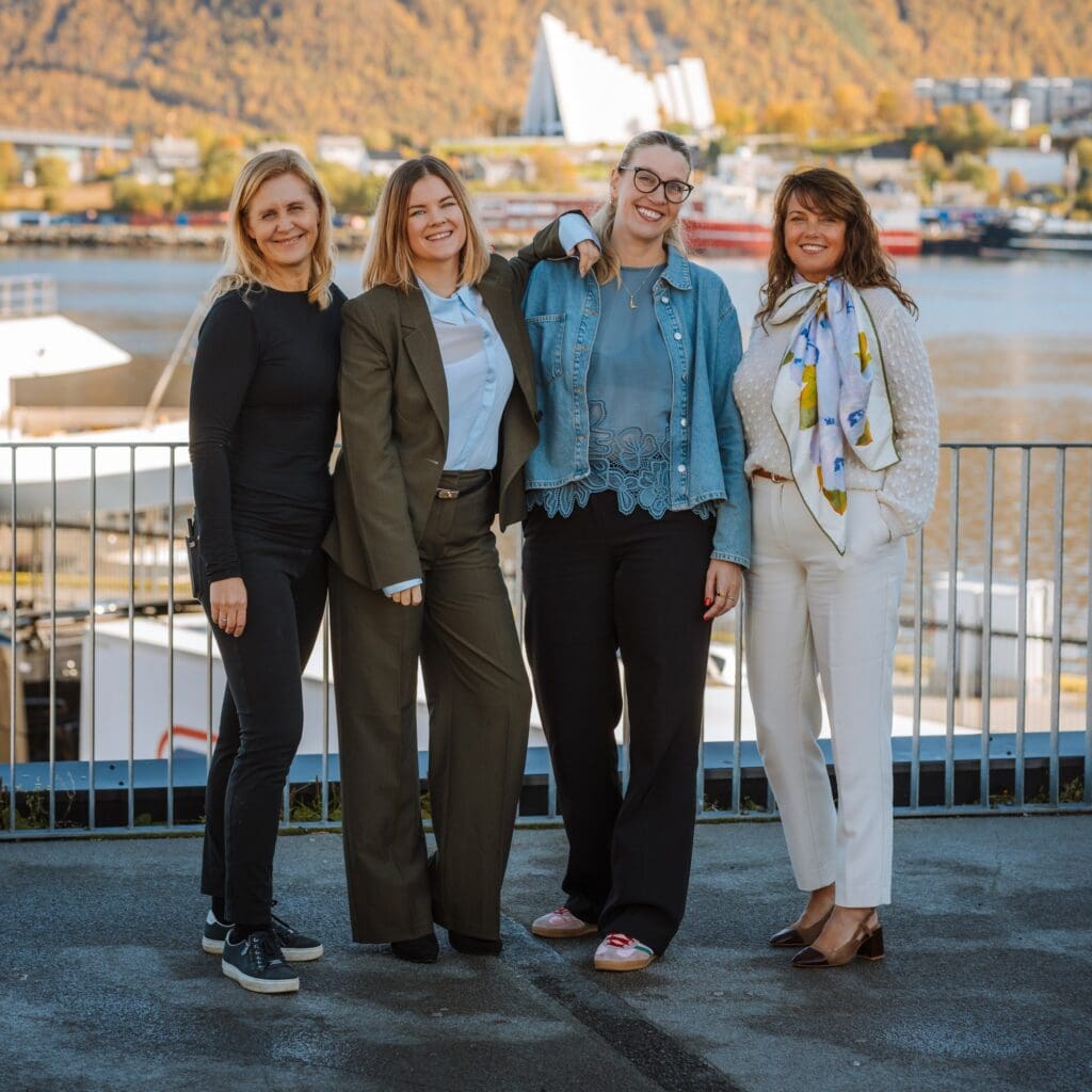 Partnerne i Punkt: Natalie Lorentzen, Jenny Hoff, Christine K. Hansen og Anne Marit Bjørnflaten. Foto: Vegard Stien.